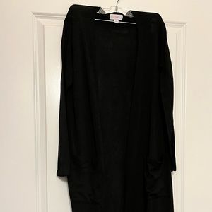 BLACK LulaRoe Sarah Cardigan - New without tags